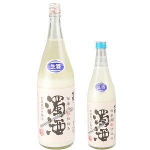 金鼓 伝承水もと仕込み　濁酒　生（春夏バージョン）密栓タイプ